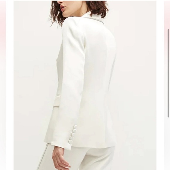 VERONICA BEARD jagger rhinestone dickey jacket in winter white - Picture 7 of 9